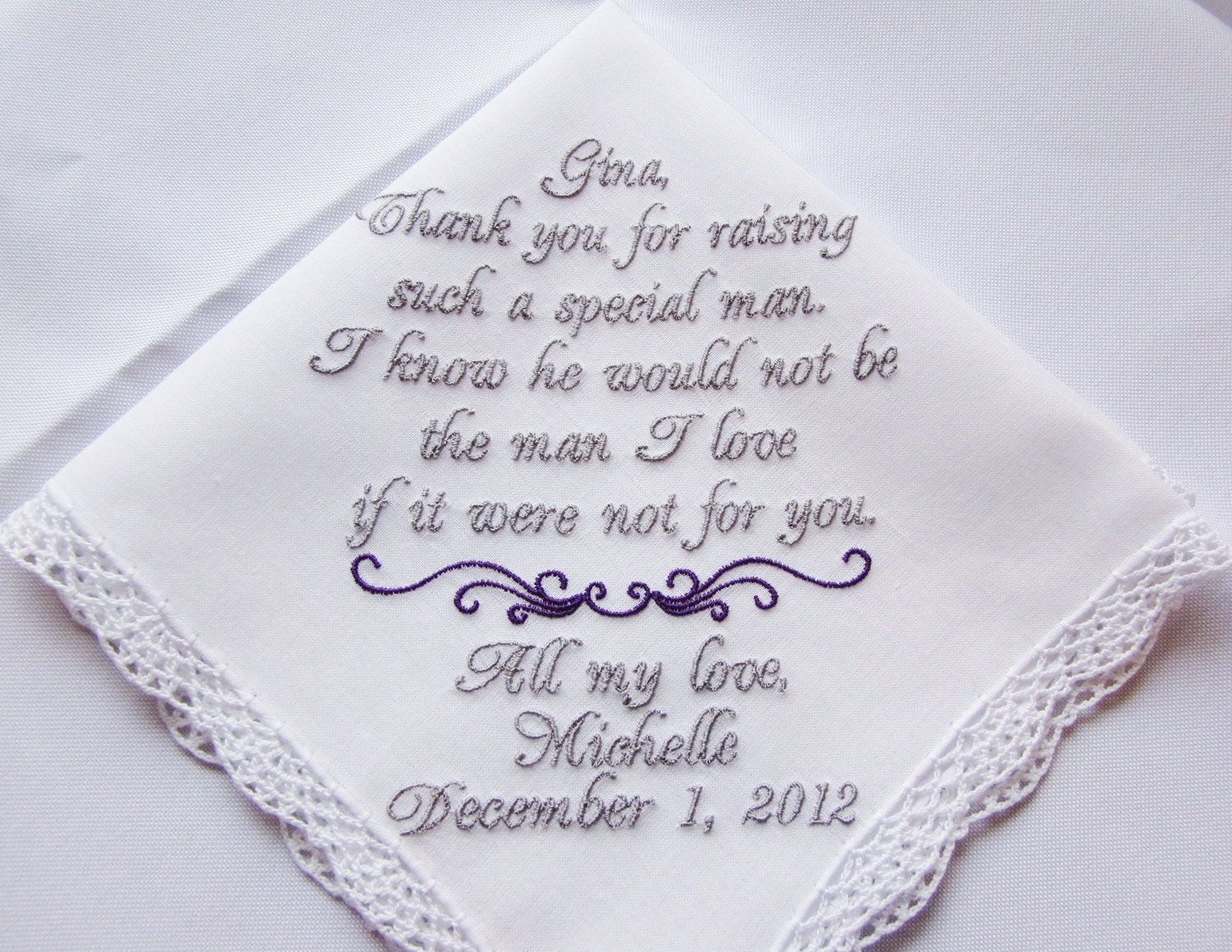 Wedding handkerchief canada